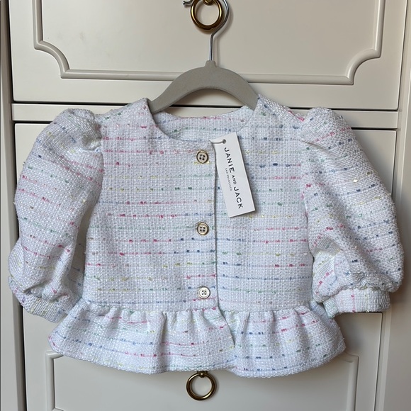 Janie and Jack Other - NWT Janie and Jack Toddler Girl Tweed Peplum Jacket - Size 2T